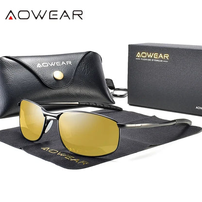 AOWEAR Polarized Retro Sunglasses for Men & Women