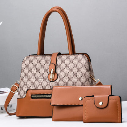 Elegant 3-Piece Women's Tote & Clutch Set