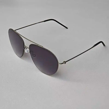 Ultra-leve titânio dinamarca marca grande para 8806 design masculino óculos de sol proteção uv parafuso sol piloto oval óculos