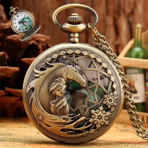 Relógios de bolso vintage para homens e mulheres, pingentes do pequeno príncipe da moda, colares, relógios de parede de quartzo, presentes de feriado
