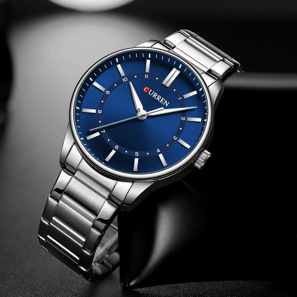 CURREN Fashion Sports Watch Men's Business Quartz Watch Luxury Stainless Steel Casual Luminous Clock Watch relogio masculino
