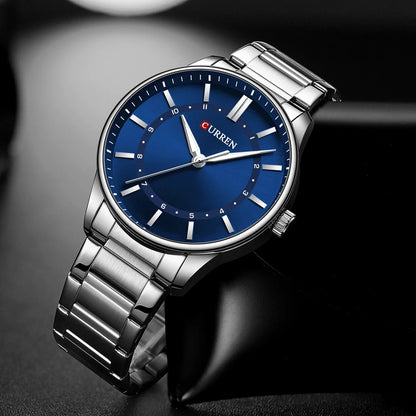 CURREN Fashion Sports Watch Men's Business Quartz Watch Luxury Stainless Steel Casual Luminous Clock Watch relogio masculino