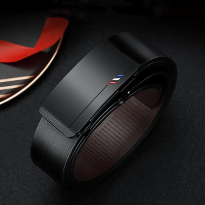 Cintos de couro masculino moda fivela automática cowskin cintos masculinos designer de luxo cinto preto 105-160cm plus size jeans cinto