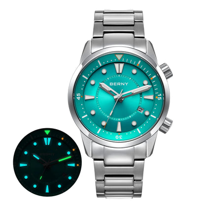 BERNY 20ATM Automatic Diver's Watch with Sapphire Crystal