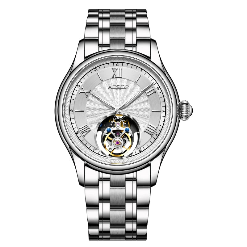 Luxury Aesop Tourbillon Skeleton Watch for Men