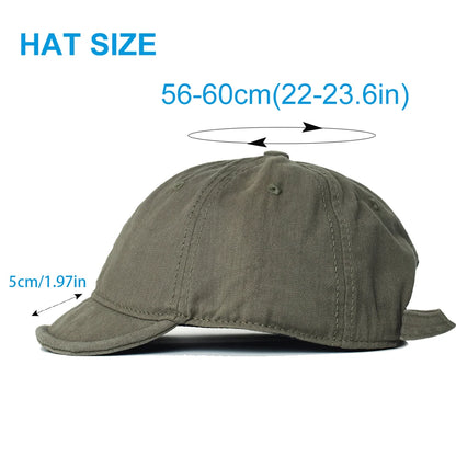 Boné de beisebol de algodão de aba curta vintage masculino feminino pai chapéu ajustável estilo caminhoneiro bonés de perfil baixo