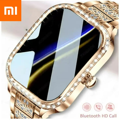 Xiaomi relógio inteligente feminino à prova dwaterproof água bluetooth chamada esportes fitness monitor de freqüência cardíaca smartwatch digital feminino smartwatches