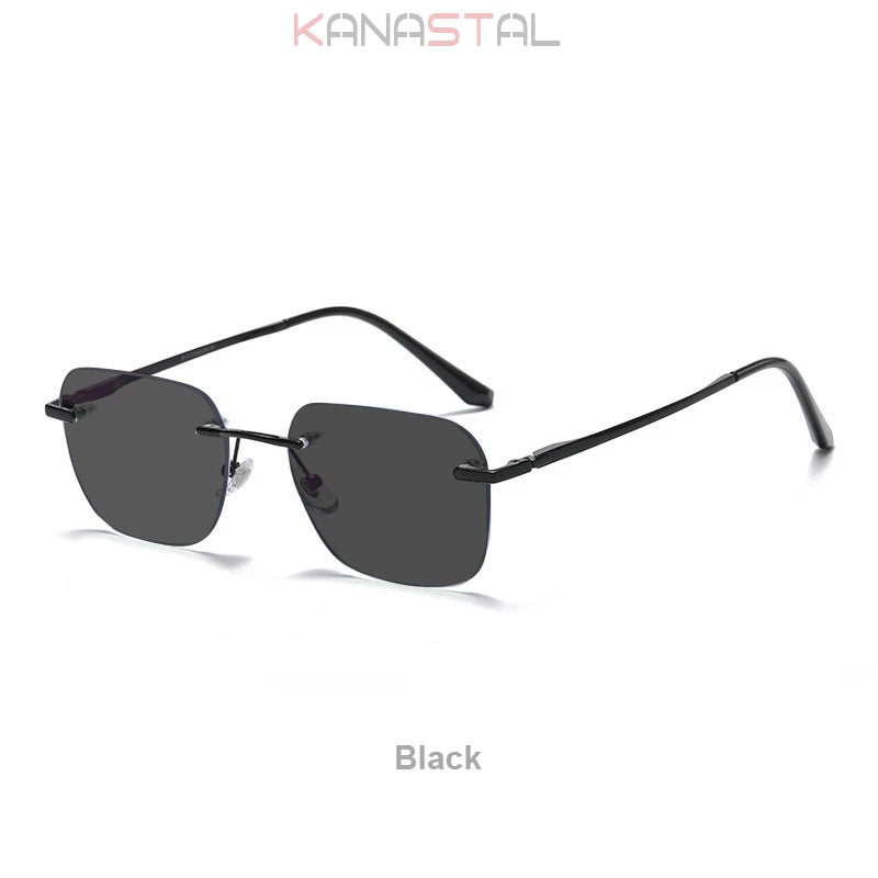 Polarized Frameless Titanium Sunglasses UV400