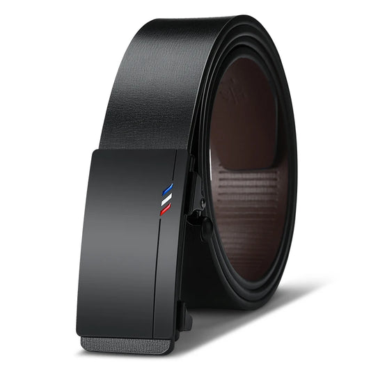 Cintos de couro masculino moda fivela automática cowskin cintos masculinos designer de luxo cinto preto 105-160cm plus size jeans cinto