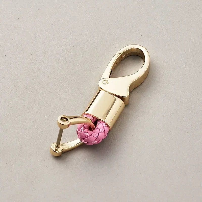 Custom Leather Logo Keychain with Laser Engraving