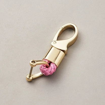 Custom Leather Logo Keychain with Laser Engraving