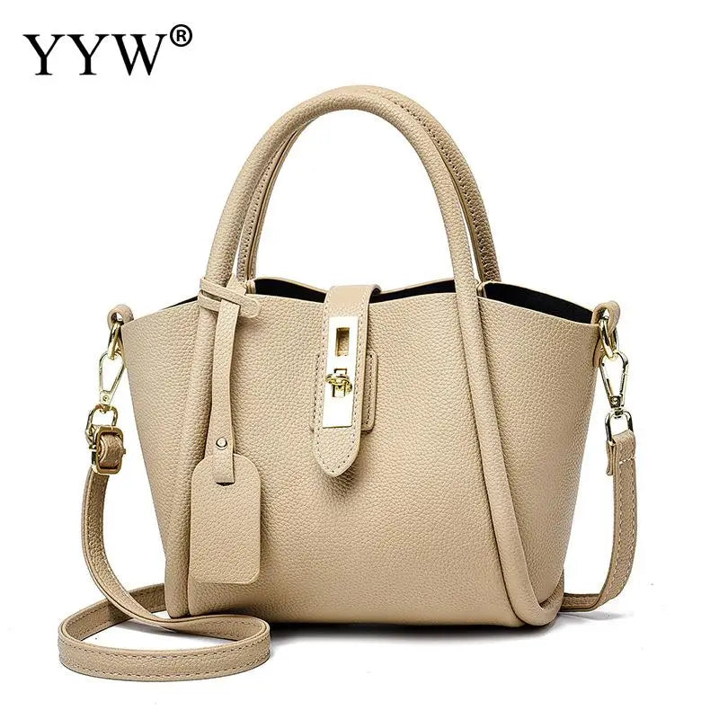 Elegant Lychee Pattern PU Leather Tote for Women