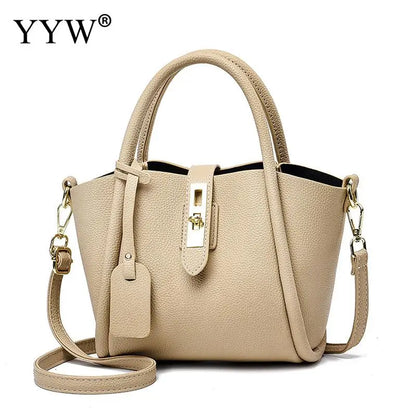 Elegant Lychee Pattern PU Leather Tote for Women