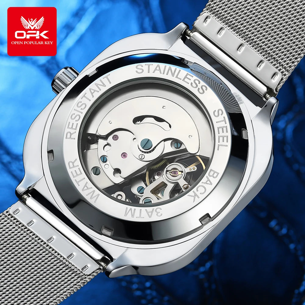 OPK 8173 Watches For Men Casual Simple Original Automatic Mechanical Watch for Man Waterproof Luminous High Quality Wristwatch
