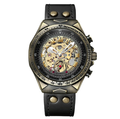 UTHAI Bronze Waterproof Automatic Watch - Timeless Elegance