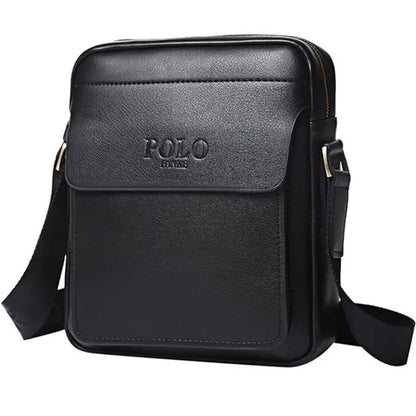 Nova Bolsa Masculina de Ombro Único, Bolsa de Couro para Negócios, Casual e Moderna, Versão Coreana de Mochila para Homens