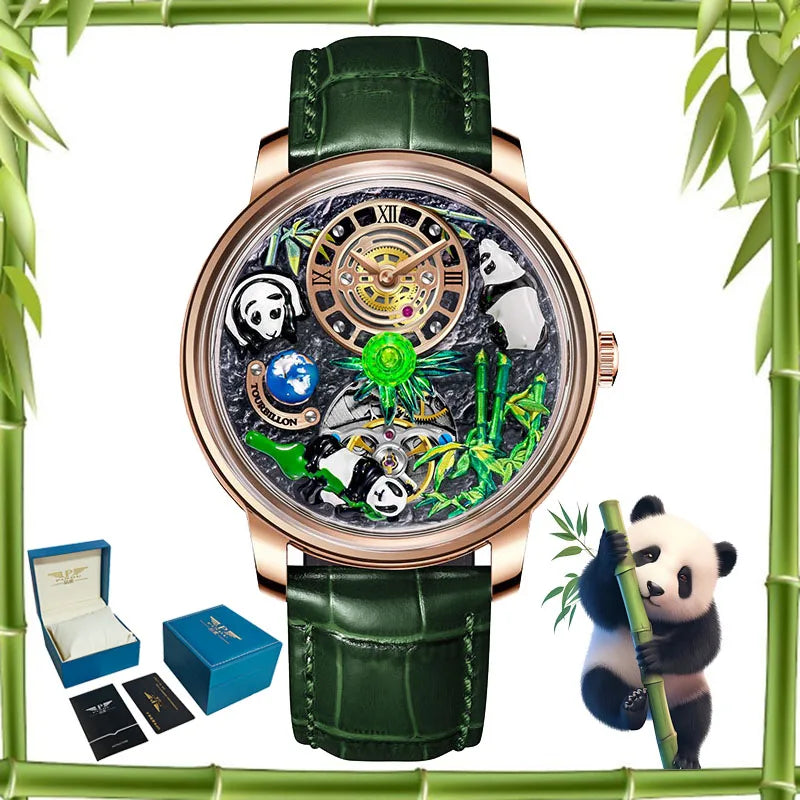 Panda Treasure Symbol Men's Mechanical Watch 45.5mm