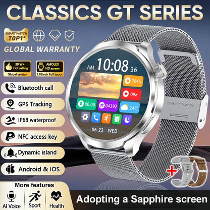 GT5 Pro Smart Watch - AMOLED Screen, NFC, IP68