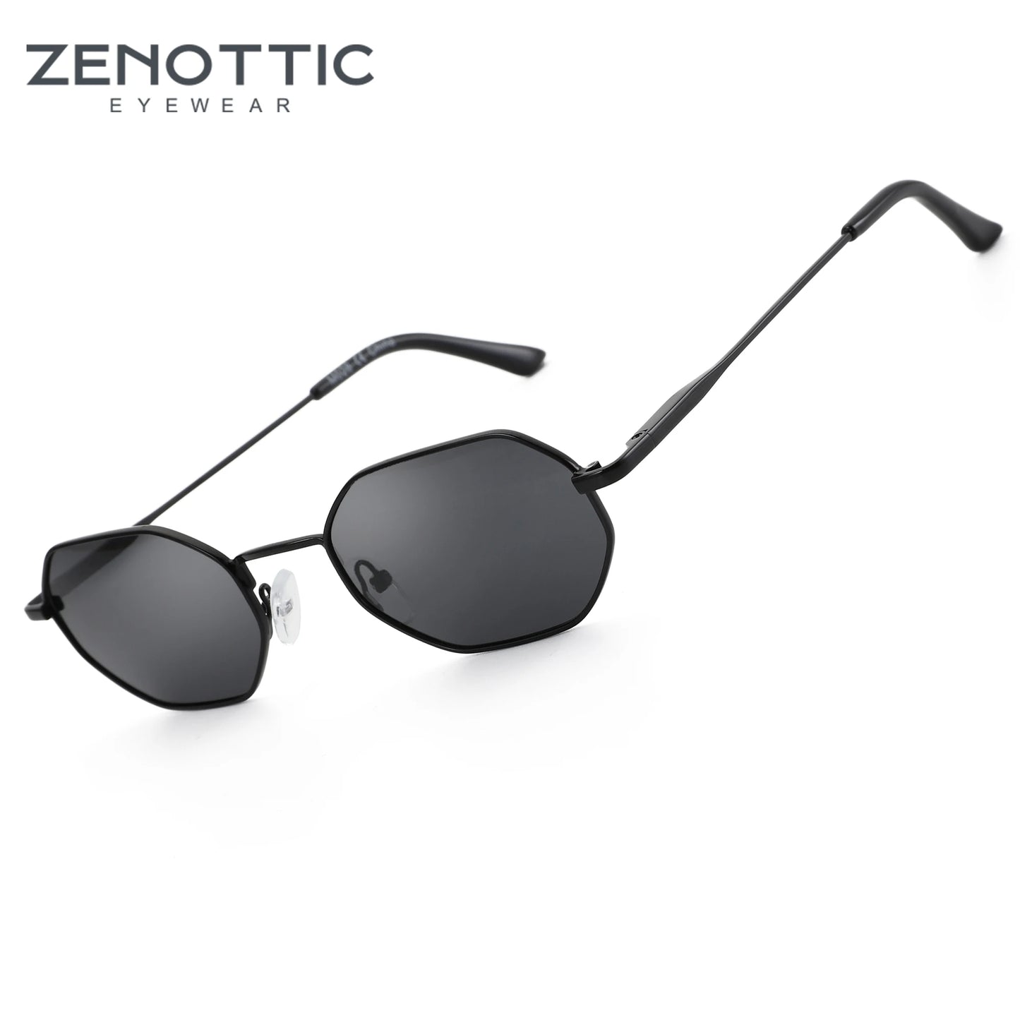 ZENOTTIC-Óculos de sol polarizados poligonais pequenos retrô para homens e mulheres, óculos de sol antirreflexo, óculos UV400, óculos para dirigir