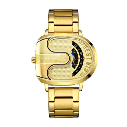 Luxury Men's Gold Quartz Sports Watch