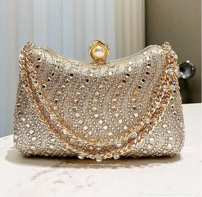 Luxury Crystal Evening Clutch Bag for Women
