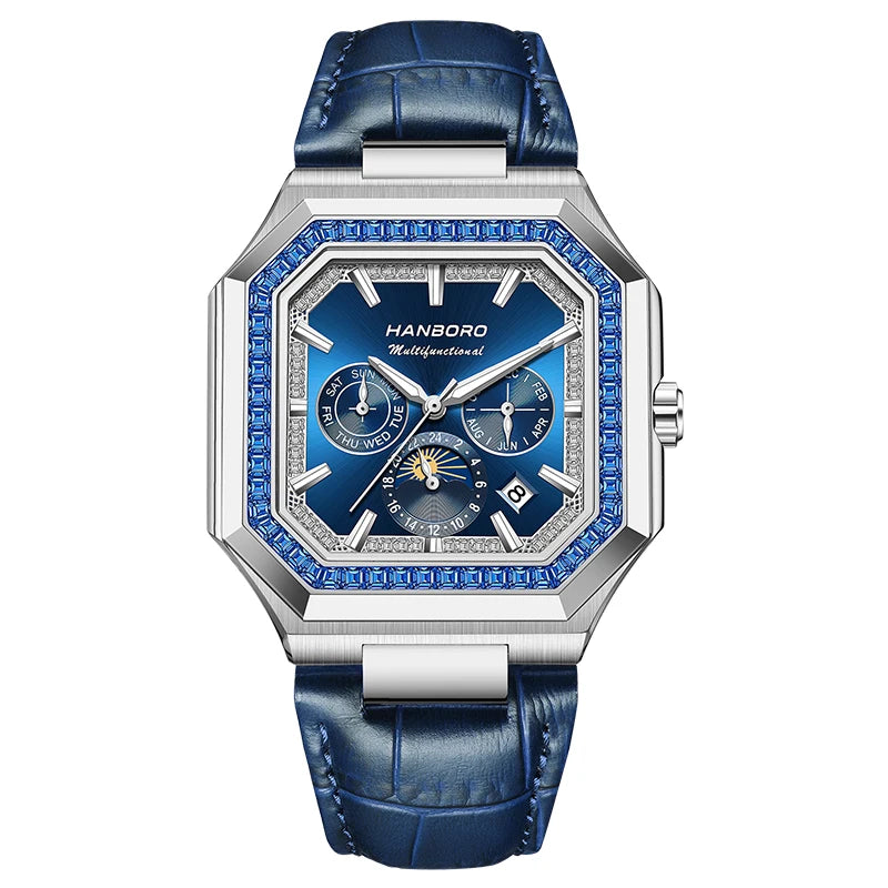 HANBORO Automatic Square Men's Fashion Watch