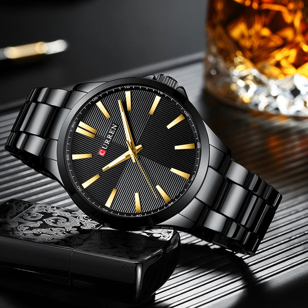 CURREN Men Watch Top Brand Luxury Waterproof Military Army Male Clock Sport Stainless Steel Wristwatch relogio masculino 8322