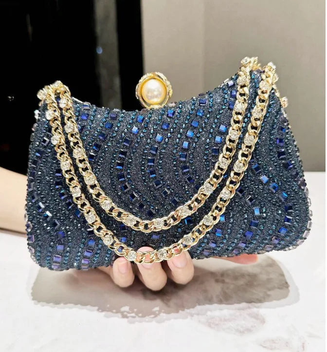 Luxury Crystal Evening Clutch Bag for Women