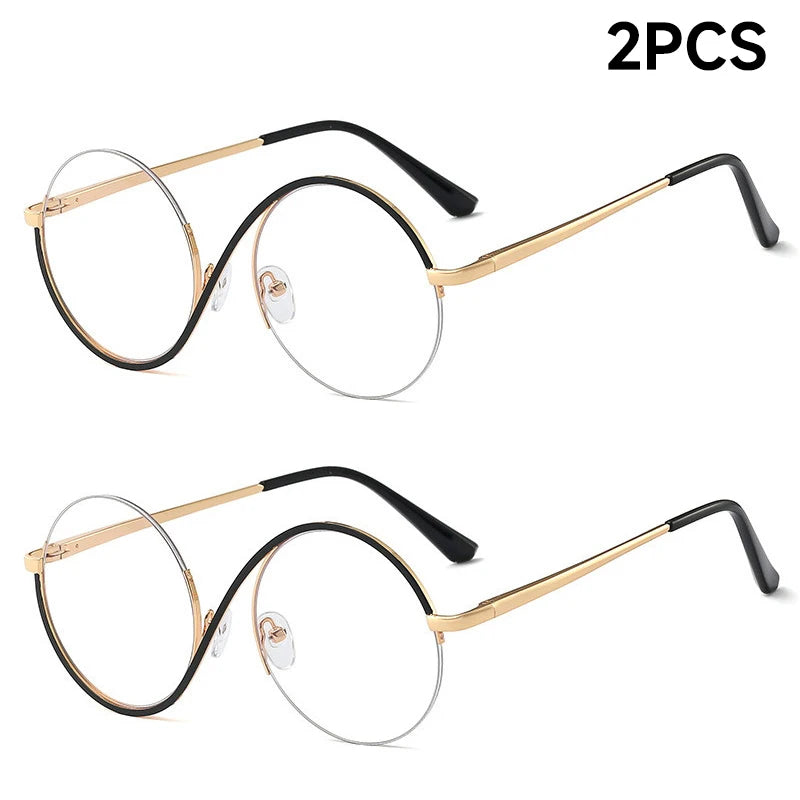 Chic Round Blue Light Glasses - Unisex Designer Frames