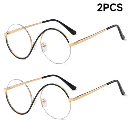 Chic Round Blue Light Glasses - Unisex Designer Frames