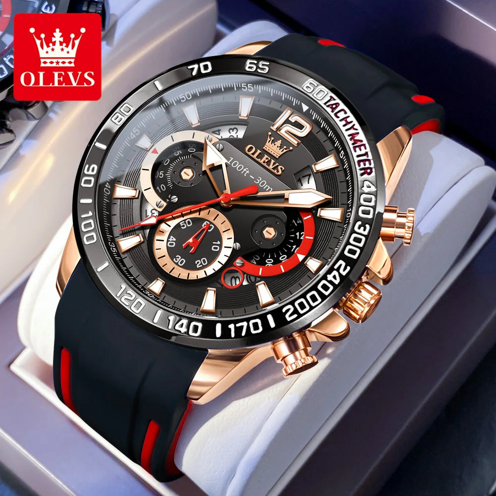 OLEVS 9936 Men's Multifunctional Sports Watch - Waterproof & Luminous