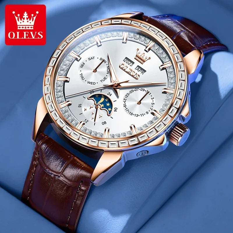 OLEVS 6695 Luxury Men's Multifunctional Watch