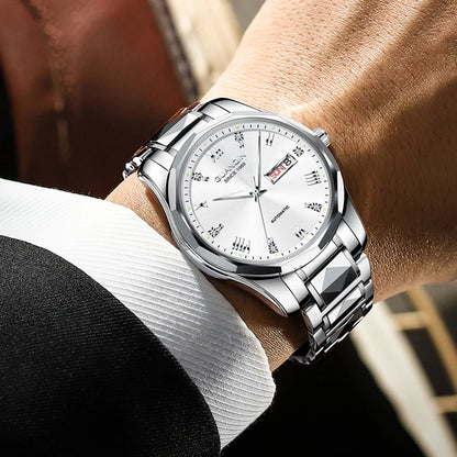 Men's Tungsten Steel Luminous Mechanical Watch