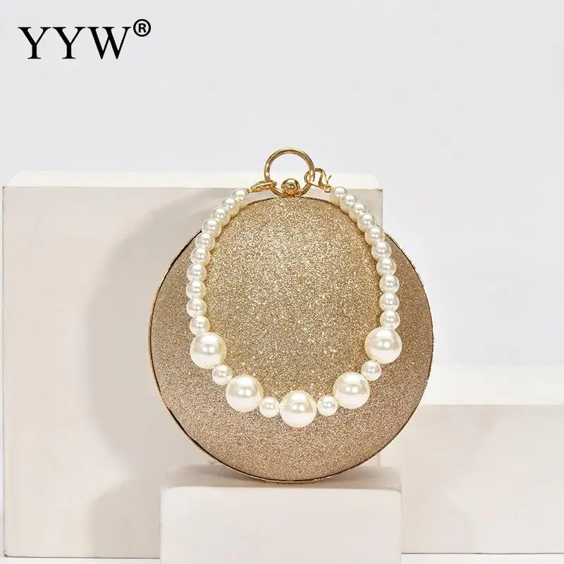 Elegant Rose Gold Evening Clutch Bag for Women