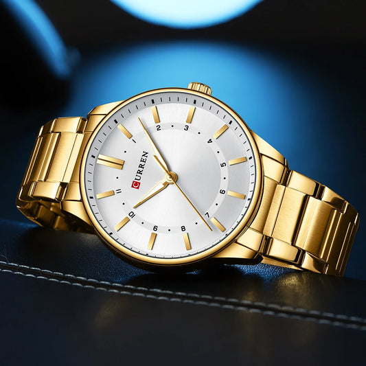 CURREN Fashion Sports Watch Men's Business Quartz Watch Luxury Stainless Steel Casual Luminous Clock Watch relogio masculino