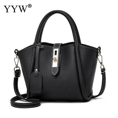 Elegant Lychee Pattern PU Leather Tote for Women