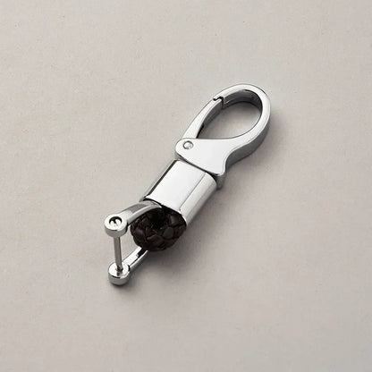 Custom Leather Logo Keychain with Laser Engraving