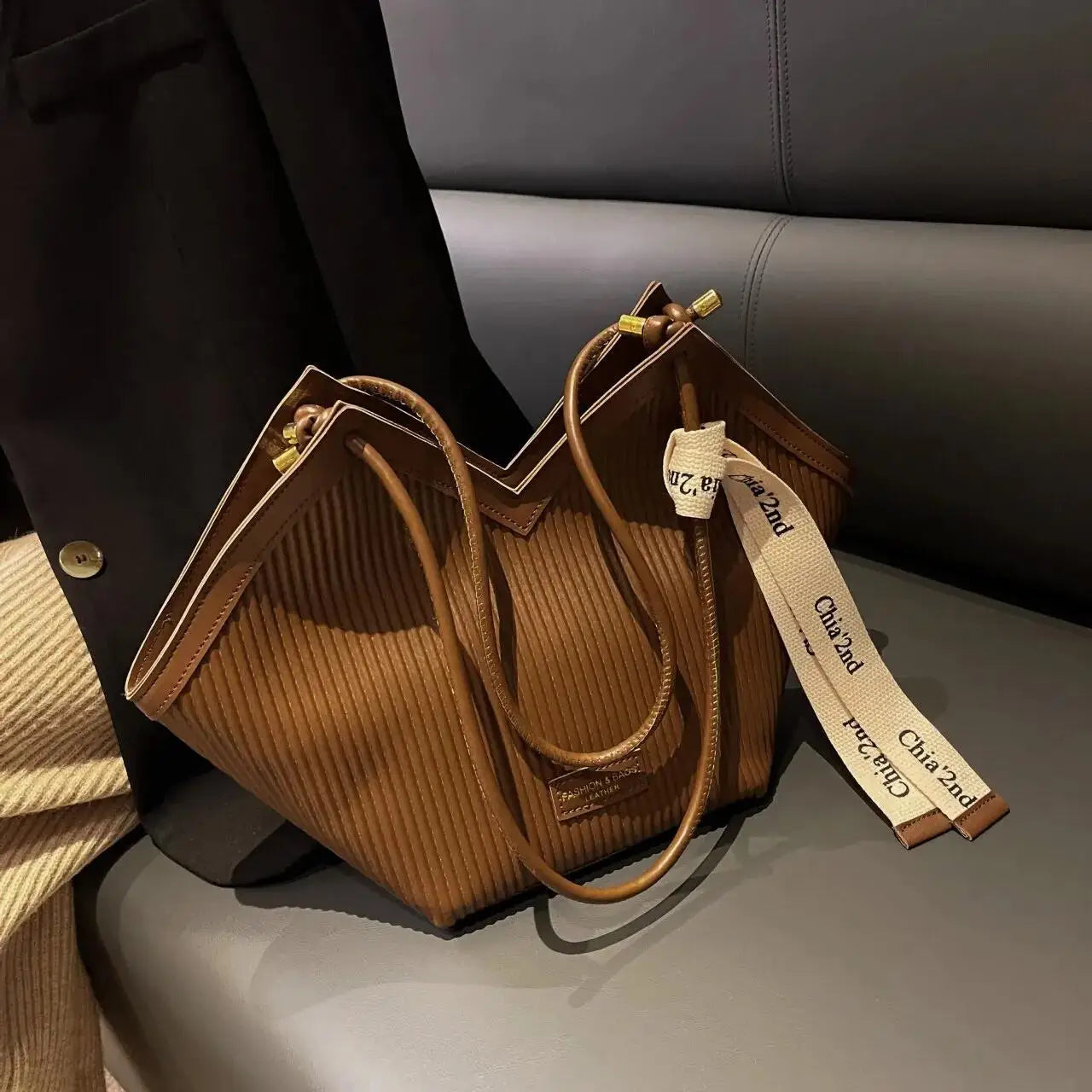 Estilo coreano grande saco feminino casual all-match bolsa de lona commuter bolsa de ombro estudante sacola