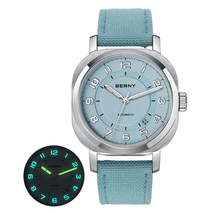 BERNY Women's Automatic Sapphire Watch - Luminous & Elegant