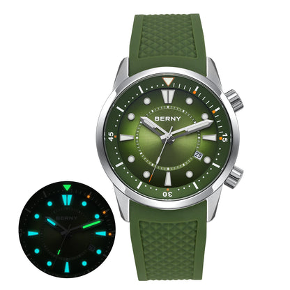 BERNY 20ATM Automatic Diver's Watch with Sapphire Crystal