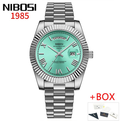 Luxury Red Gold Quartz Watch for Men - Nibosi