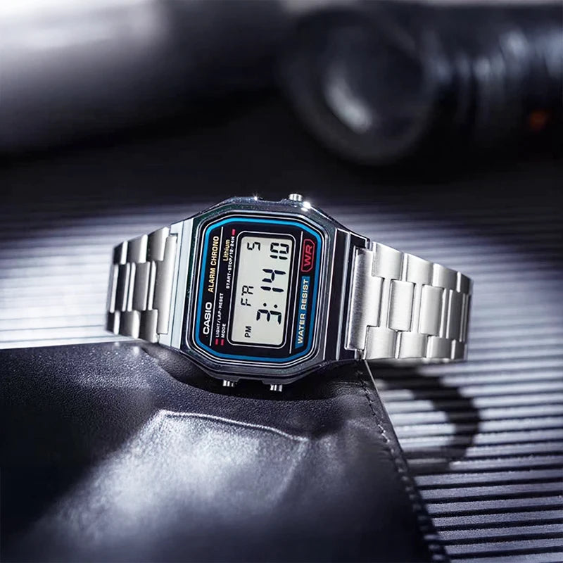 Casio relógios para homens de luxo clássico led digital quartzo homem relógio à prova dwaterproof água reserva energia alarme cronômetro relógios aço inoxidável