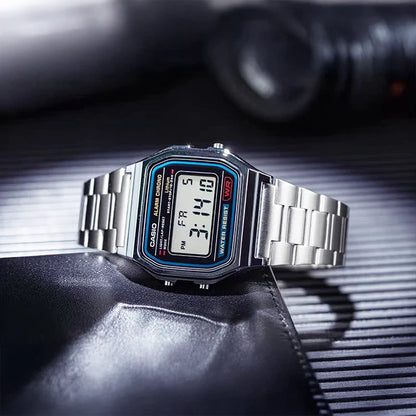 Casio relógios para homens de luxo clássico led digital quartzo homem relógio à prova dwaterproof água reserva energia alarme cronômetro relógios aço inoxidável