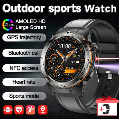 AMOLED Outdoor Sports Smartwatch with GPS & NFC