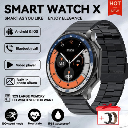 Smartwatch AMOLED 32GB Bluetooth Heart Rate Monitor