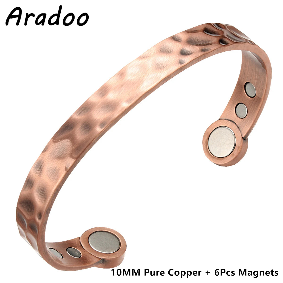 ARADOO Copper Magnetic Bracelets for Men Women with Neodymium Magnets Tree of Life Pure Copper Cuff Bangle Jewelry Gift