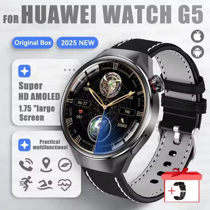 G5 Plus Smartwatch 1.75" AMOLED GPS Heart Rate