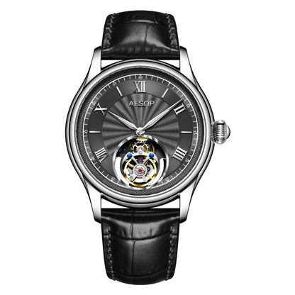 Luxury Aesop Tourbillon Skeleton Watch for Men