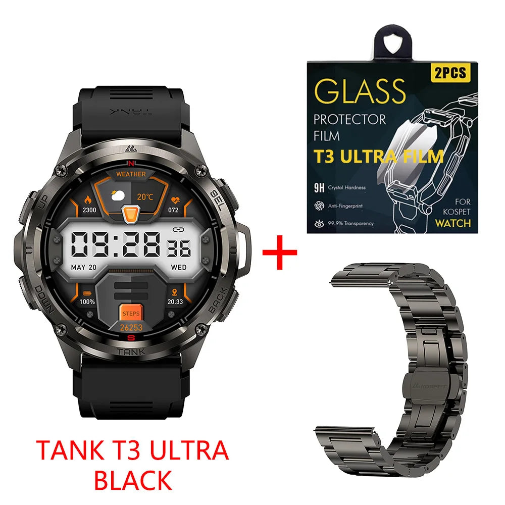 KOSPET TANK T3 Ultra GPS Smartwatch for Men