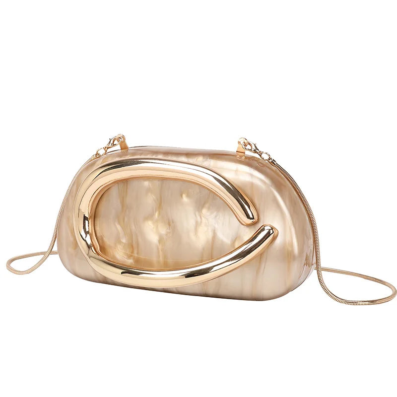 Emerald Green Luxury Acrylic Clutch Bag